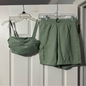 Nike Sports Bra/Tank and Shorts Set